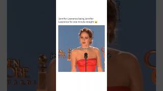 Jennifer Lawrence being herself for one minute straight shorts celebrity funny fyp memes viral [upl. by Artus]