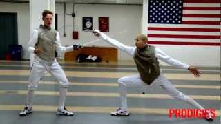 How To Fence The Basics of Fencing Taught by Olympians [upl. by Ahsitan]