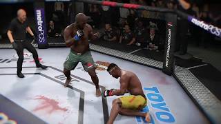 Jairzinho Rozenstruik Knockout Francis Ngannou [upl. by Novy]