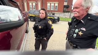 Part 2 Coshocton Sheriff Deputy Sgt runs tags without a crime or traffic violation to investigate [upl. by Adore278]