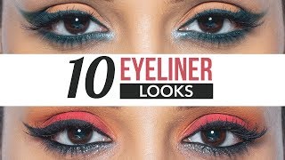 10 NEW Everyday Eyeliner Looks  Eye Makeup Tutorial For Beginners [upl. by Uot342]