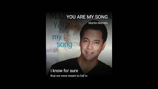 Martin Nievera  You Are My Song lyrics cover [upl. by Camden]