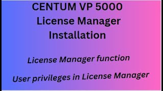 Yokogawa DCS Centum VP Distributing and Accepting Licenses Procedure [upl. by Gershon]