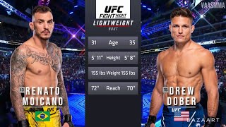 RENATO MOICANO VS DREW DOBER FIGHT UFC VEGAS 85 [upl. by Betteann]