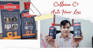 CAFFEINE C1 HAIR SHAMPOO ANTI HAIR LOSS REVIEW 2021 [upl. by Markman]