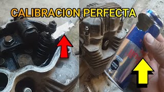 NUEVA FORMA DE CALIBRAR BIEN LAS VALVULAS DE UNA MOTO CALIBRACION PERFECTA [upl. by Arber913]