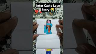 Inter Caste Sad Love Story 😭💔 art drawing shorts love [upl. by Noyerb938]