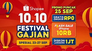 Shopee 1010 Festival Gajian  Promo Puncak 25 September [upl. by Yla158]