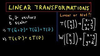 Linear Transformations  Example 1 Part 1 of 2 [upl. by Akinom381]