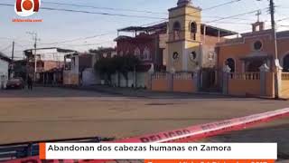 Abandonan dos cabezas humanas en Zamora [upl. by Pheni828]