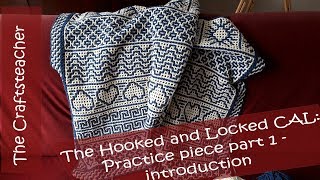 Hooked and Locked Crochet Along Practice piece part 1  introduction interlocking crochet [upl. by Sidonnie]