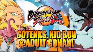 GOTENKS KID BUU amp ADULT GOHAN REVEALED DragonBall FighterZ Update [upl. by Burkhart]