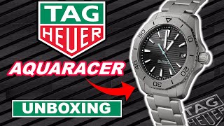 TAG Heuer Aquaracer Professional 200 Solargraph WBP1180BF0000 Unboxing [upl. by Nodlehs]