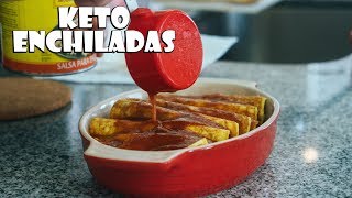 Cheesy Keto Enchiladas Recipe  Low Carb Mexican Food [upl. by Anilehs]