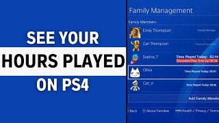 How To See How Many Hours Youve Played a Game on PS4 [upl. by Raman994]