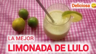 Como hacer la mejor LIMONADA DE LULO O FRUTILLA MUY FACIL [upl. by Fennie]