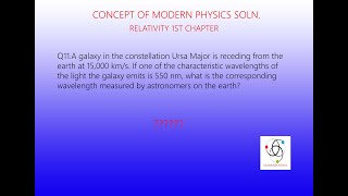 Chapter 1 Relativity Q 11  CONCEPT OF MODERN PHYSICS by BEISER [upl. by Karita]