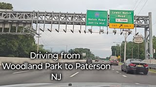 Driving Woodland Park to PatersonNJ passaiccounty Westpaterson paterson woodlandpark driving [upl. by Sesom]