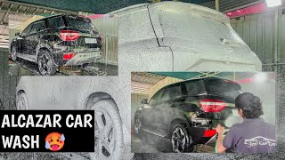 ALCAZAR Car Full Wash 🚗🔥गाड़ी को पॉलिश के साथ वॉस किया है  pratik7vlog [upl. by Lednahc]