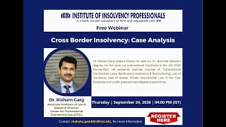 Cross Border Insolvency Case Analysis [upl. by Nwahsem452]