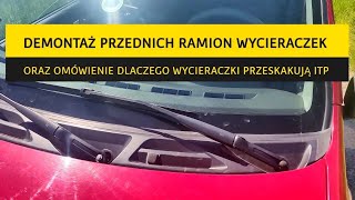 Dlaczego wycieraczki piszczą przeskakują  demontaż przednich ramion [upl. by Sirtaeb690]