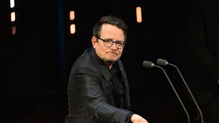 Michael J Fox rises from wheelchair at BAFTAs and moves audience to tears [upl. by Neelyhtak502]