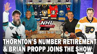 Kevin Weekes and Adnan Virk discuss Joe Thorntons Number Retirement amp Brian Propp Joins the Show [upl. by Consalve]