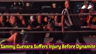 Sammy Guevara Suffers Apparent Injury Before AEW Dynamite [upl. by Ydnab]