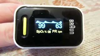 Braun Healthcare Pulse Oximeter 1 Review Simple to use and results in seconds Highly Recommended [upl. by Nosnarb]