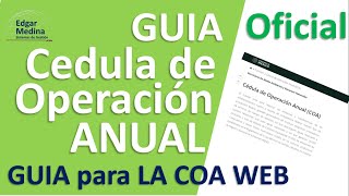 📢 GUÍA DEFINITIVA 2024 COA  Cédula de operación anual de SEMARNAT para principiantes [upl. by Gunner]