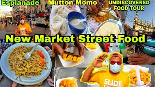 New Market Street Food 2021 🔥 Kolkatas Biggest Street Food Market Esplanade  Chole Bhature Momo😛 [upl. by Fife]