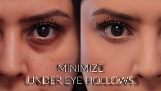 How To Minimize the Appearance of UnderEye Hollows and Conceal Dark Circles [upl. by Shellans]