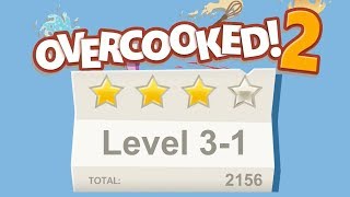 Overcooked 2 Level 31 4 stars 2 player Coop [upl. by Ailaht]