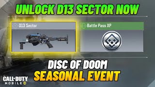 How to UnlockGet D13 Sector Launcher Codm  Disc of Doom Seasonal Event Cod Mobile  Fast amp Easy [upl. by Jaime910]