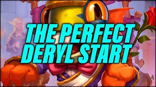 The Absolute Perfect Deryl Start  Dogdog Hearthstone Battlegrounds [upl. by Deron]