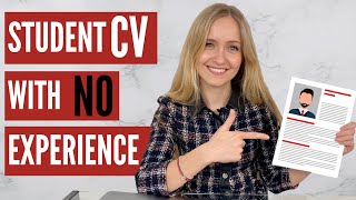 CV for Students with NO Experience FREE TEMPLATE [upl. by Gizela]