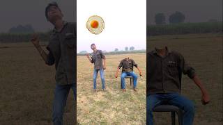 Matching twin brotherr flying body parts vs Eating mango egg amp Catching brown catt funny video [upl. by Ahsitil]