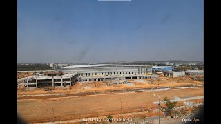 Timelapse of Safran facility being built at GMR AeroCity Hyderabad [upl. by Anirbak]