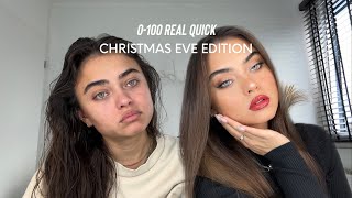 christmas eve transformation hair makeup outfit [upl. by Raffarty]