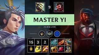 Master Yi Jungle vs Graves Quadra Kill Unstoppable  EUW Challenger Patch 1423 [upl. by Yvehc]