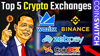 Top 5 Cryptocurrency Exchange  Best Crypto Exchange In India  Best Exchange For Cryptocurrency [upl. by Enelia839]