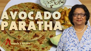 Avocado Paratha Delicious Homemade Flatbread with avocado Recipe by Manjula [upl. by Ddart]