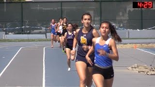 2016 Track  California Relays 1600M Girls Invitational Race [upl. by Inoj667]