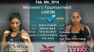 XFCi1 Bianca Daimaoni vs Silvana Juarez  Womens Flyweight Tournament  XFC International [upl. by Ococ]