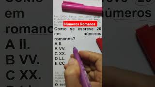 Numeração Romana mathproblem edutuber [upl. by Maker]