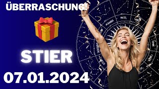 STIER ♉️🎁 ÜBERRASCHUNG IM NEUEN JAHR 🤩⭐️ Horoskop  07Januar 2024 stier tarot [upl. by Egidio883]