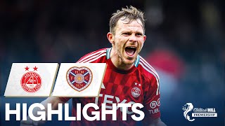 Aberdeen 32 Hearts  Late Strike Keeps The Dons Perfect In Thriller  William Hill Premiership [upl. by Savinirs583]