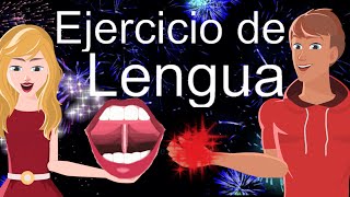 Ejercicios oromotores para niños succionar y chasquear la lengua logopedia [upl. by Ano]