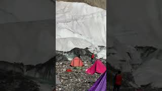 Camp near Glacial streams  shorts camping [upl. by Novah732]