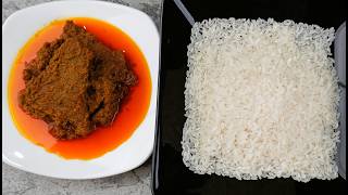 Unexpectedly  The taste of rice cooked with beef rendang in a Rice Cooker [upl. by Yellas]